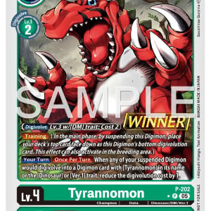 Tyrannomon (P-202) - Winner | FalconsTCG | MYP Cards