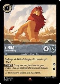 Simba - Returned King | Lorcana | MYP Cards