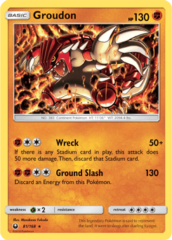 Groudon (081/168) | Pokémon | MYP Cards