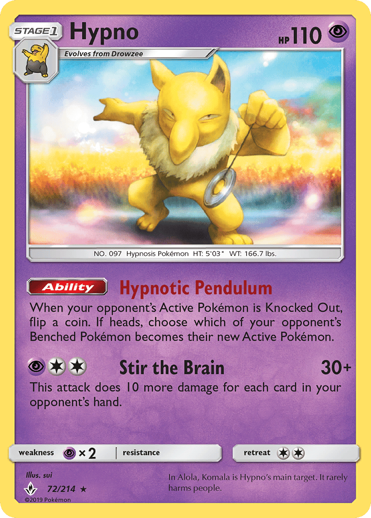 e スリーパー（Hypno）　042/092 1ED ポケモンカード Hypno (072/214) | Pokémon | MYP Cards