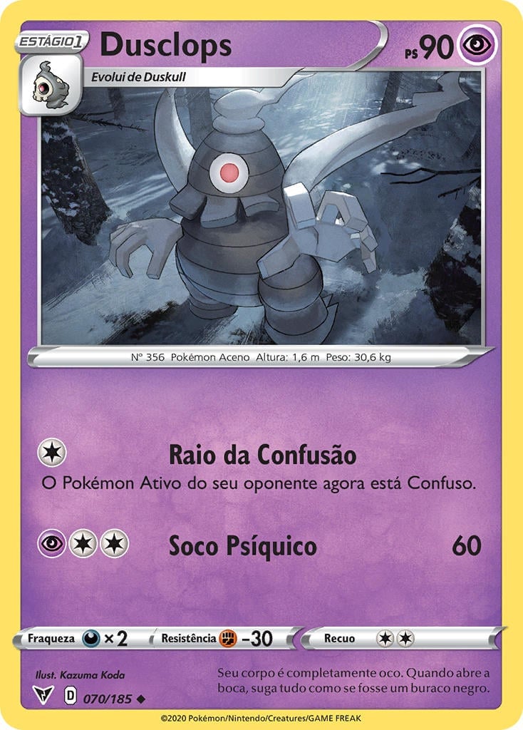 ポケモンカード Dusclops 70HP Dusclops (070/185) | Pokémon | MYP Cards