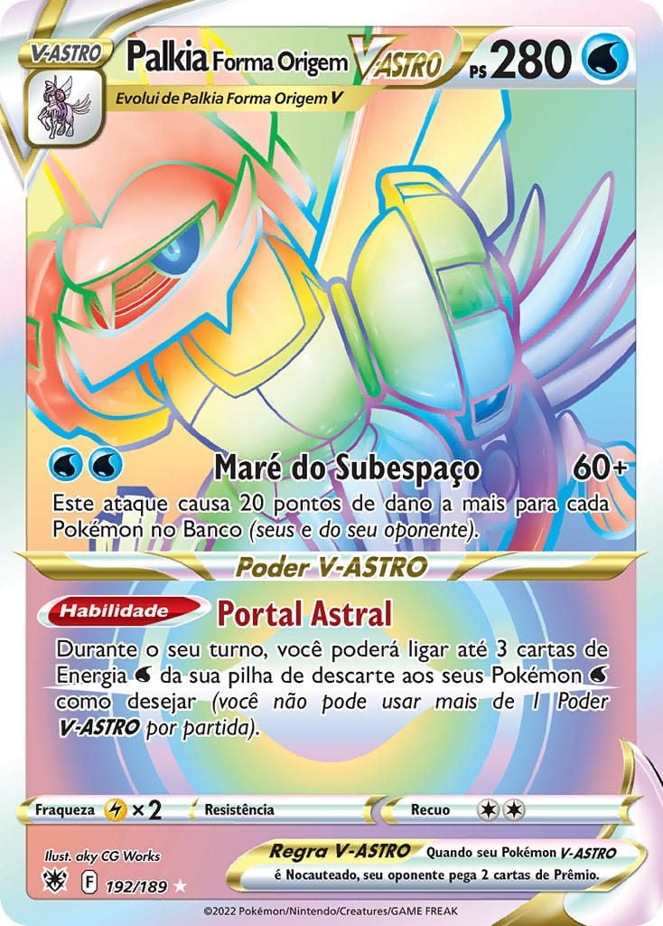 Palkia Forma Origem V-ASTRO (192/189) / Origin Forme Palkia VSTAR