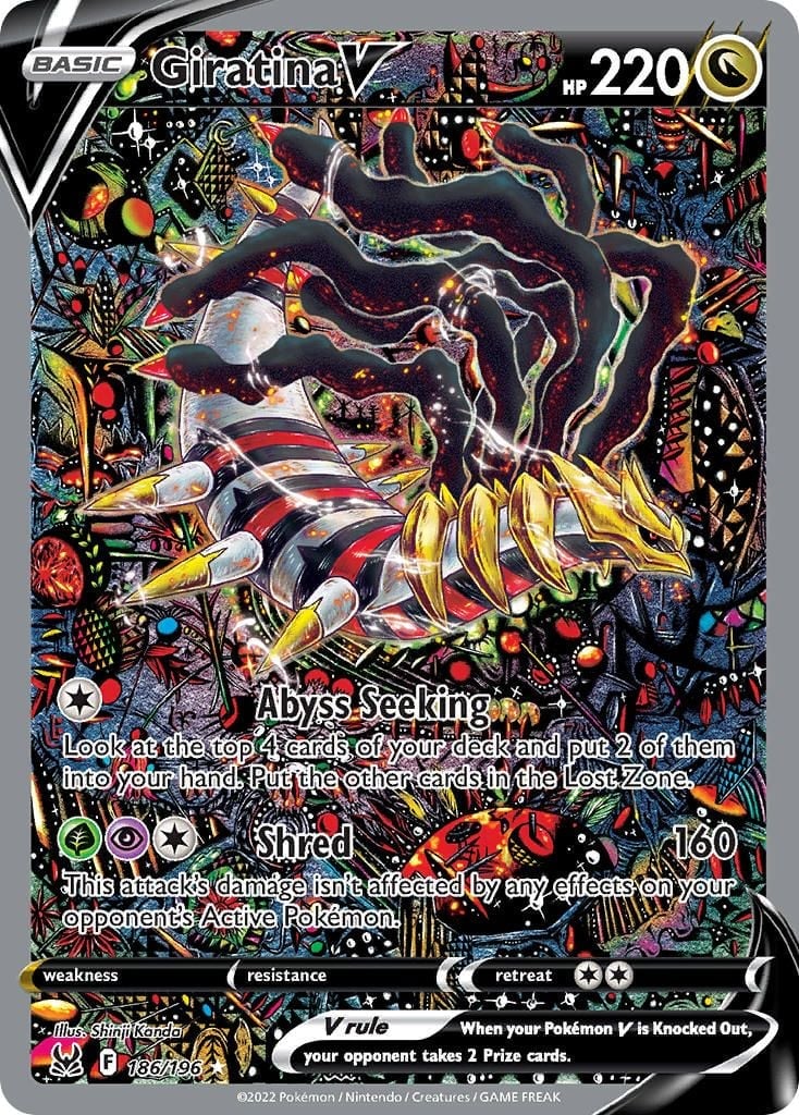 Pokemon Giratina V ギラティナVEnglish Giratina V (186/196) | Pokémon | MYP Cards