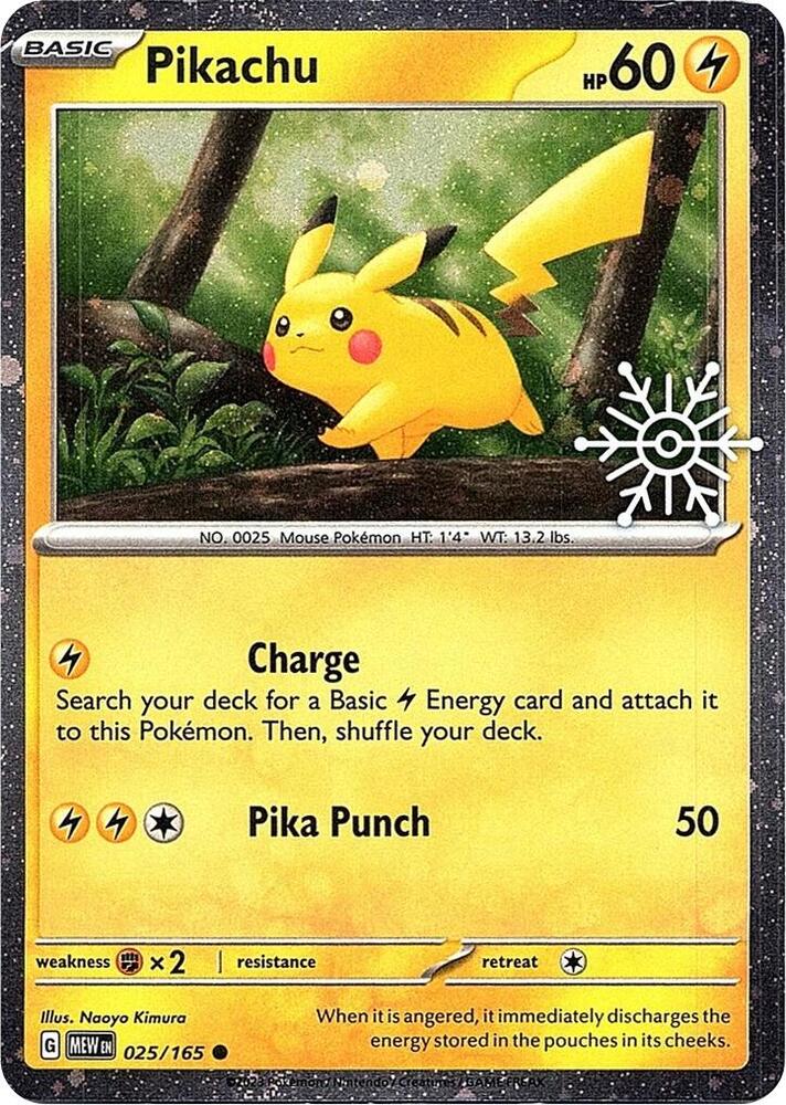 Pikachu Pokémon Card Pikachu (025/165) | Pokémon | MYP Cards