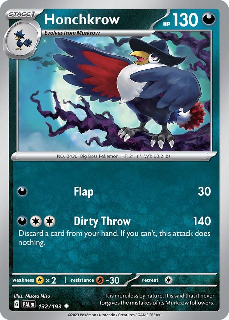 Honchkrow (132/193) | Pokémon | MYP Cards