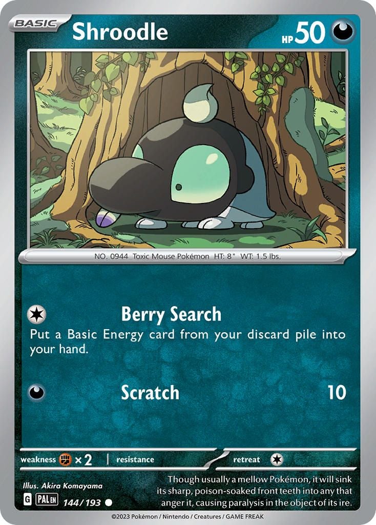 Sharol Xiao シャロル・シャオ ポートレイト(鑑定書付き) Shroodle (144/193) | Pokémon | MYP Cards