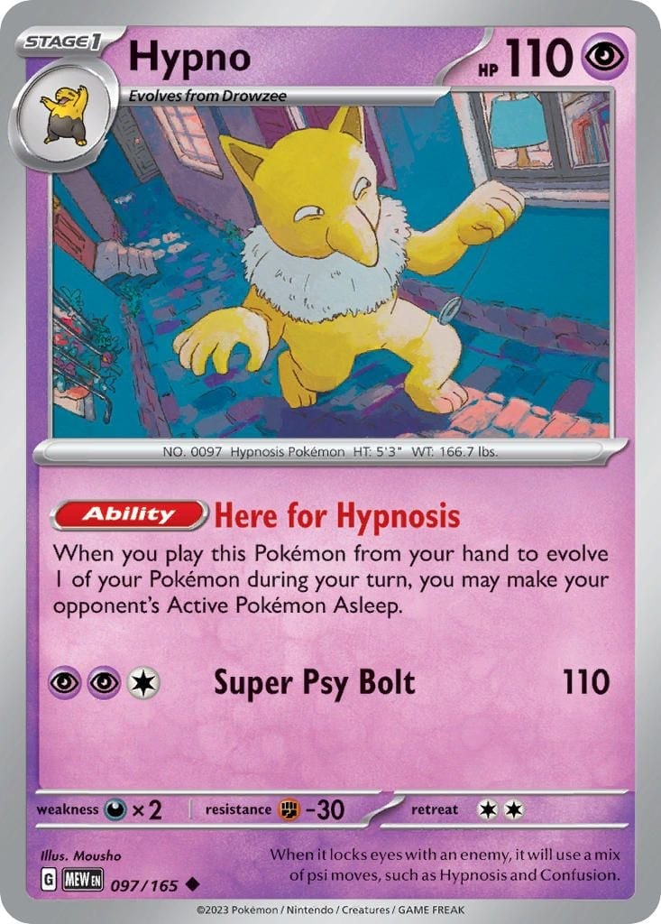 Hypno (097/165) | Pokémon | MYP Cards