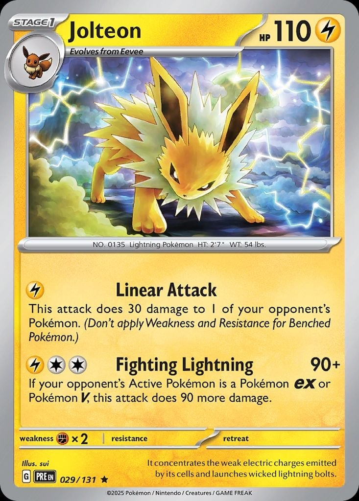 2024 ポケモンカード Jolteon #681 GEM MT pokemon_pre_029_131_en.jpg