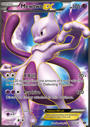 ポケモンカード Mewtwo EX SAR 280 HP Mewtwo-EX (098/99) | Pokémon | MYP Cards