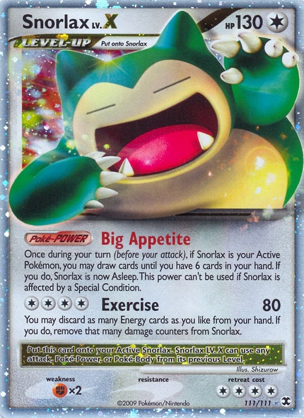 Snorlax LV.X (111/120) | Pokémon | MYP Cards