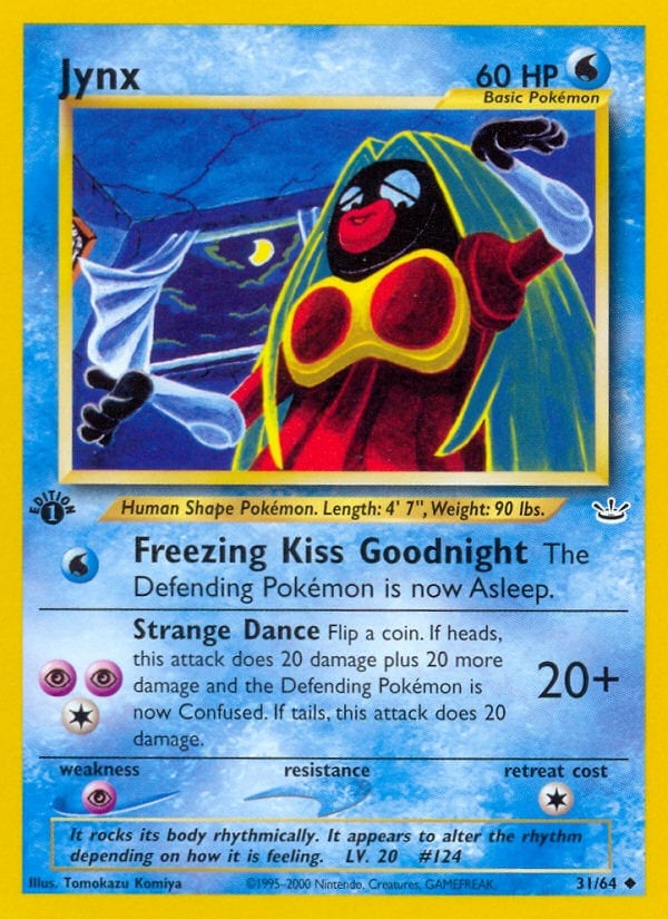 Jynx　ルージュラ◆ シャドウレス　Shadowless　ウィザーズ 　② Jynx (031/66) | Pokémon | MYP Cards