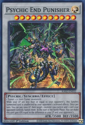 Justiceiro Final Psíquico / Psychic End Punisher | Yu-Gi-Oh! | MYP