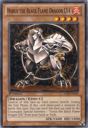 Horus, o Dragão da Chama Negra LV4 / Horus the Black Flame Dragon