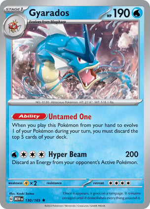 Gyarados (130/165) | Pokémon | MYP Cards