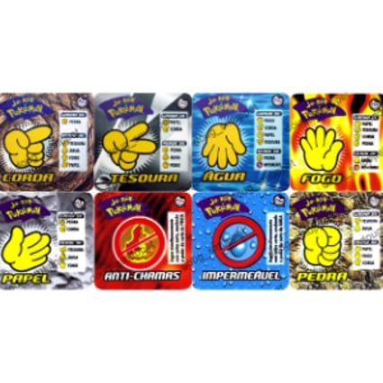 Kit com 30 unidades Jo Ken Pokémon de 2001 Elma Chips | Lote | MYP