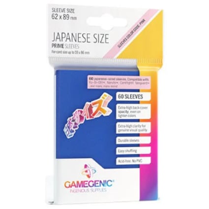 Gamegenic: Prime Japanese Sized Sleeves Blue - Azul | Shield