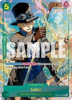 Sabo (3rd Anniversary Winner) | One Piece | MYP Cards