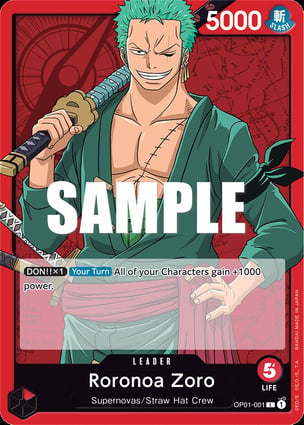 Roronoa Zoro | One Piece | MYP Cards