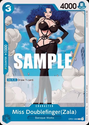 Miss Doublefinger(Zala) | One Piece | MYP Cards