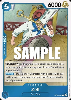 Zeff | One Piece | MYP Cards
