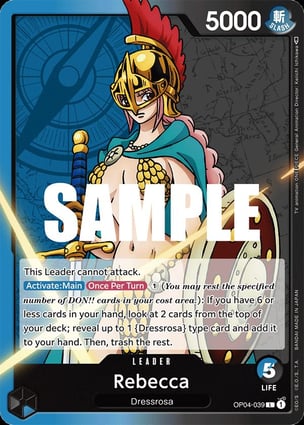 Rebecca [LEADER] Altered / Rebecca | One Piece | MYP Cards
