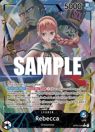 Rebecca [LEADER] Altered / Rebecca | One Piece | MYP Cards
