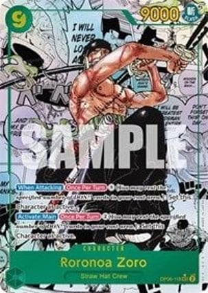 Roronoa Zoro (Alternate Art) (Manga) | One Piece | MYP Cards