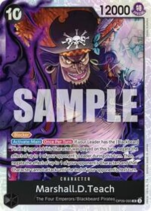 Marshall.D.Teach (093) | One Piece | MYP Cards