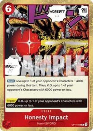 Honesty Impact (Alternate Art) | One Piece | MYP Cards