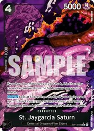 St. Jaygarcia Saturn (Alternate Art) | One Piece | MYP Cards