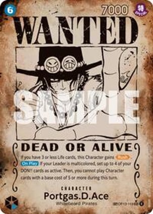 Portgas.D.Ace (119) (Wanted Poster) | One Piece | MYP Cards
