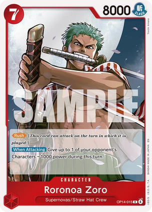Roronoa Zoro - OP14-015 (Alternate Art) | One Piece | MYP Cards