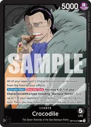 Ohm DMD CHARITY DOMUNDI トレカ Crocodile - OP14-079 | One Piece | MYP Cards