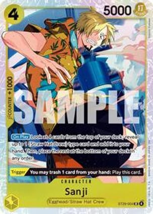 ONE PIECE エッチングカード カードダス マスターズ サンジ　ブロマイド Sanji (Full Art) | One Piece | MYP Cards
