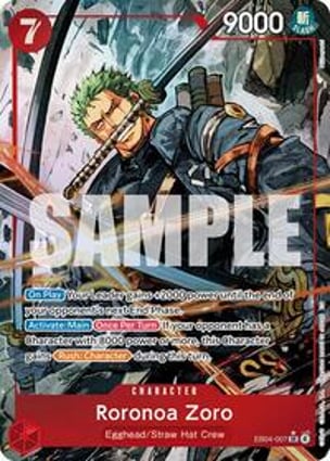 Roronoa Zoro (EB04-007) (Alternate Art) | One Piece | MYP Cards