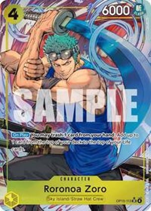 Roronoa Zoro (OP15-113) (Alternate Art) | One Piece | MYP Cards