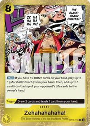 Zehahahahaha! (Alternate Art) | One Piece | MYP Cards