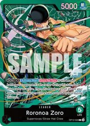 Roronoa Zoro (OP12-020) | One Piece | MYP Cards