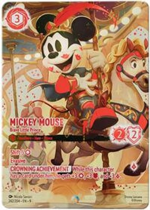 ロルカナ ミッキー Brave Little Prince #111 foil Mickey Mouse - Brave Little Prince (Iconic) | Lorcana | MYP Cards