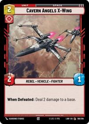 Cavern Angels X-Wing | Star Wars: Unlimited | MYP Cards