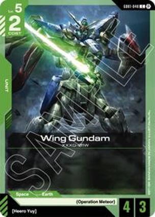 Histórico de Preços - Wing Gundam | Gundam Card Game | MYP Cards