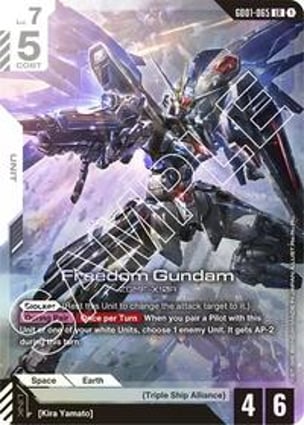 Freedom Gundam | Gundam Card Game | MYP Cards