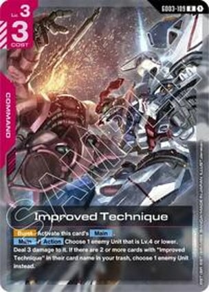 Improved Technique | Gundam Card Game | MYP Cards