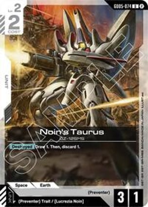 MG カード Noin's Taurus | Gundam Card Game | MYP Cards