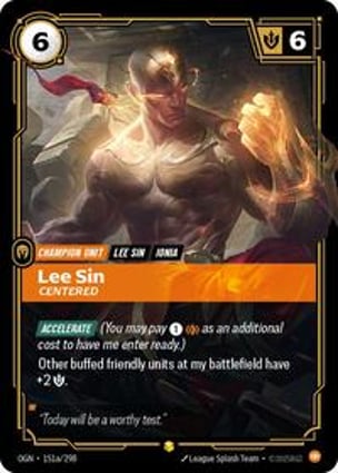 Lee Sin - Centered (Alternate Art) | Riftbound: League of Legends