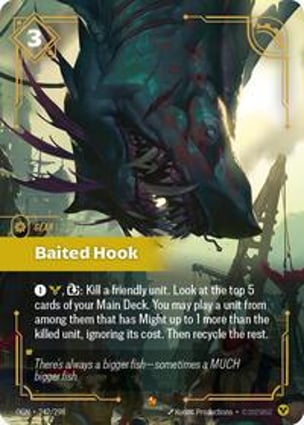 Riftbound: Baited Hook カード Baited Hook | Riftbound: League of Legends | MYP Cards