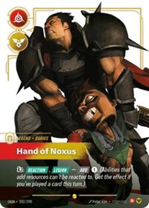 その他 RIFTBOUND Darius Overnumbered Darius - Hand of Noxus (Overnumbered) | Riftbound: League of