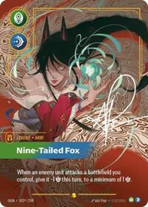 Ahri - Nine-Tailed Fox (Overnumbered) | Riftbound: League of