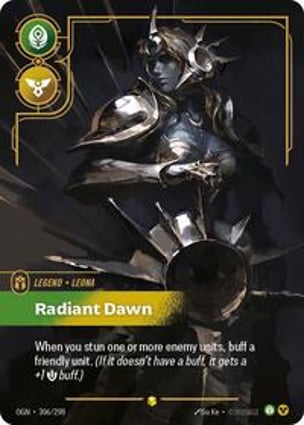 リフトバウンド　riftbound オーバーナンバー Radiant Dawn Leona - Radiant Dawn (Overnumbered) | Riftbound: League of Legends