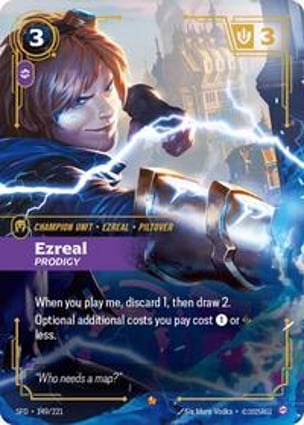Ezreal Riftbound リフトバウンド Ezreal - Prodigy | Riftbound: League of Legends | MYP Cards